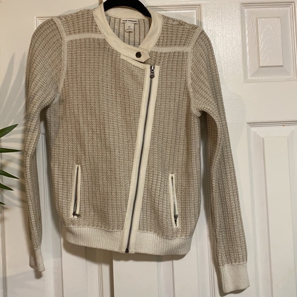 Club Monaco Sweater Moto Jacket - Picture 5 of 7